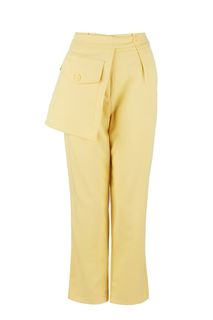 Желтые брюки со съемной планкой Love Republic
