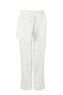 Белые брюки со съемной планкой Love Republic