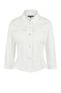 Легкая белая куртка с застежкой на кнопки Comma