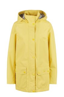 Удлиненный желтый плащ со съемным капюшоном Barbour
