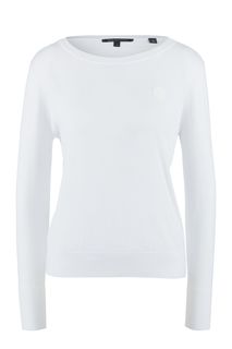 Хлопковый джемпер с длинными рукавами Armani Exchange