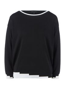 Джемпер оверсайз черного цвета Armani Exchange