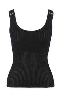 Трикотажный топ черного цвета Love Republic