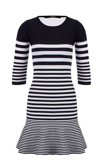 Короткое платье в полоску Guess