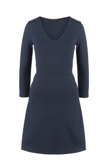 Трикотажное платье с расклешенной юбкой Armani Exchange