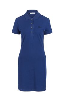Хлопковое платье с короткими рукавами Lacoste