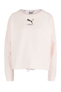 Хлопковый свитшот оверсайз Puma