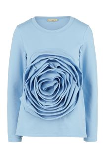 Свитшот из хлопка с декоративной отделкой Shade