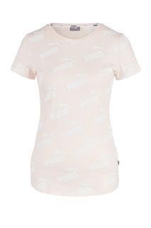 Хлопковая футболка с монограммой бренда Puma