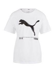 Хлопковая футболка с круглым вырезом Puma