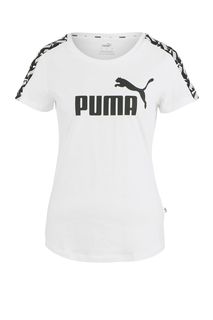 Хлопковая футболка с короткими рукавами Puma