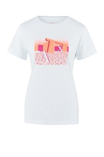 Хлопковая футболка с декоративным принтом Armani Exchange