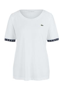 Однотонная футболка с короткими рукавами Lacoste
