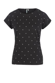 Футболка из хлопка черного цвета Befree