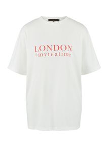 Футболка из хлопка свободного кроя Love Republic