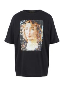 Футболка из хлопка свободного кроя Love Republic