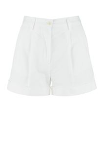 Короткие хлопковые шорты белого цвета Aigle