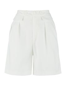 Белые шорты с декоративными клапанами Love Republic