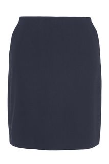 Короткая синяя юбка с разрезом Tom Tailor