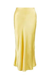 Атласная желтая юбка в бельевом стиле Love Republic
