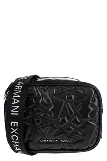 Стеганая сумка с широким плечевым ремнем Armani Exchange