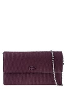 Кожаная сумка-кошелек с откидным клапаном Lacoste