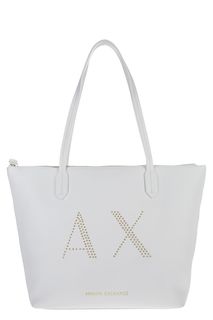 Вместительная сумка с металлическим декором Armani Exchange