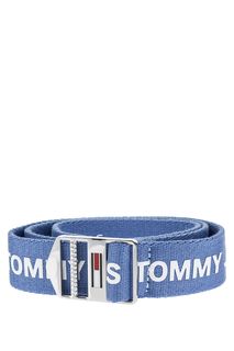 Текстильный ремень с логотипом бренда Tommy Jeans