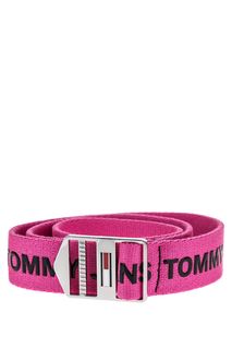 Текстильный ремень с логотипом бренда Tommy Jeans
