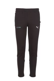 Черные зауженные брюки в спортивном стиле Puma