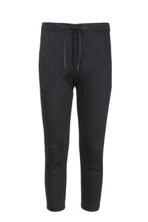 Зауженные черные брюки из хлопка Drykorn
