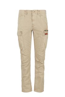 Бежевые брюки из хлопка с карманами Superdry