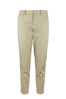 Хлопковые брюки чиносы бежевого цвета Armani Exchange