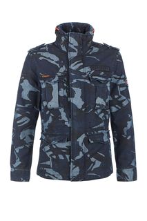 Куртка из хлопка с камуфляжным принтом Superdry