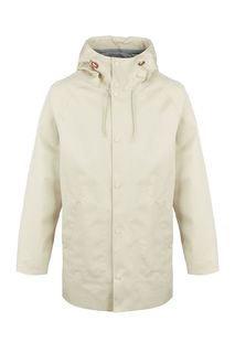 Бежевый плащ свободного кроя с застежкой на кнопки Barbour