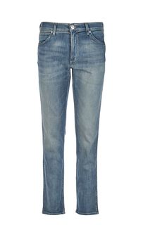 Синие джинсы с заломами Wrangler
