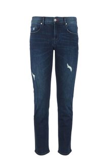 Зауженные джинсы с рваными деталями J13 Armani Exchange