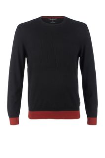 Хлопковый джемпер с круглым вырезом Armani Exchange
