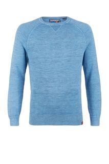 Тонкий джемпер из хлопка синего цвета Superdry
