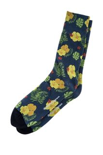 Высокие хлопковые носки с цветочным принтом Burlington