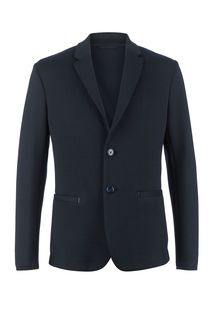 Трикотажный пиджак с принтом на спине Armani Exchange