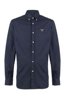 Приталенная хлопковая рубашка в классическом стиле Barbour