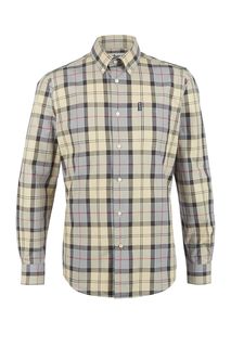 Приталенная хлопковая рубашка в клетку Barbour