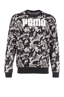 Серый свитшот в стиле милитари Puma
