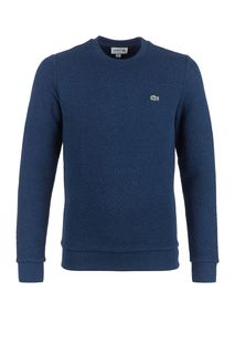 Свитшот синего цвета с высоким содержанием хлопка Lacoste