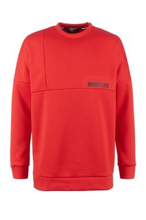Красный свитшот с логотипом бренда Urban Tiger