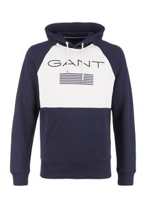 Толстовка из хлопка с логотипом бренда Gant