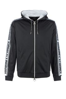 Толстовка черного цвета с капюшоном Armani Exchange