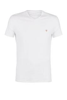 Однотонная хлопковая футболка Guess