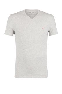 Однотонная хлопковая футболка Guess